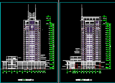 高層寫字樓建筑設計圖免費下載 - 建筑裝修圖 - 土木工程網(wǎng)